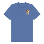 T-shirt Dog graphic 0015 - Columbia Blue