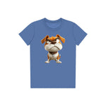 T-shirt Dog graphic 0015 - Columbia Blue