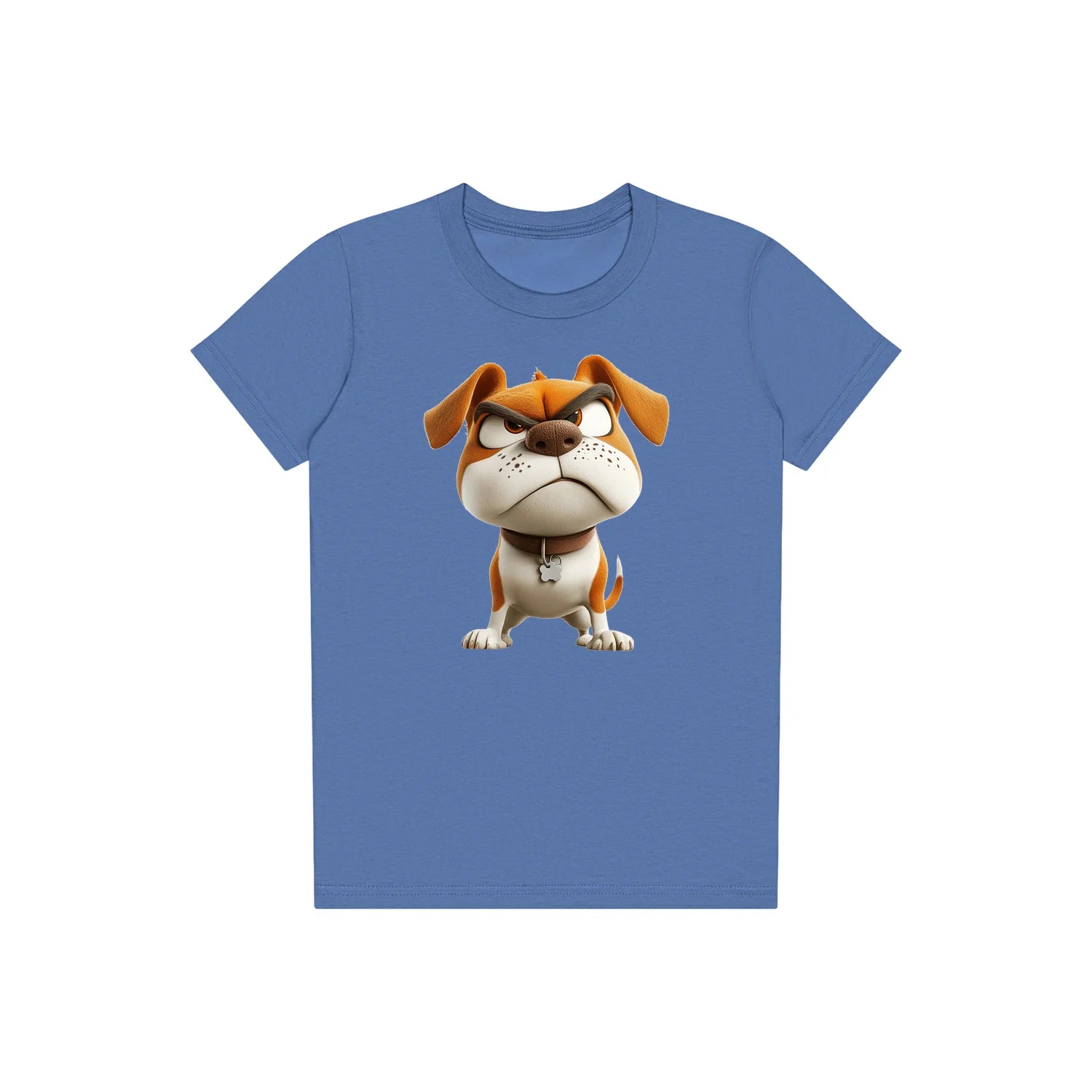 T-shirt Dog graphic 0015 - Columbia Blue
