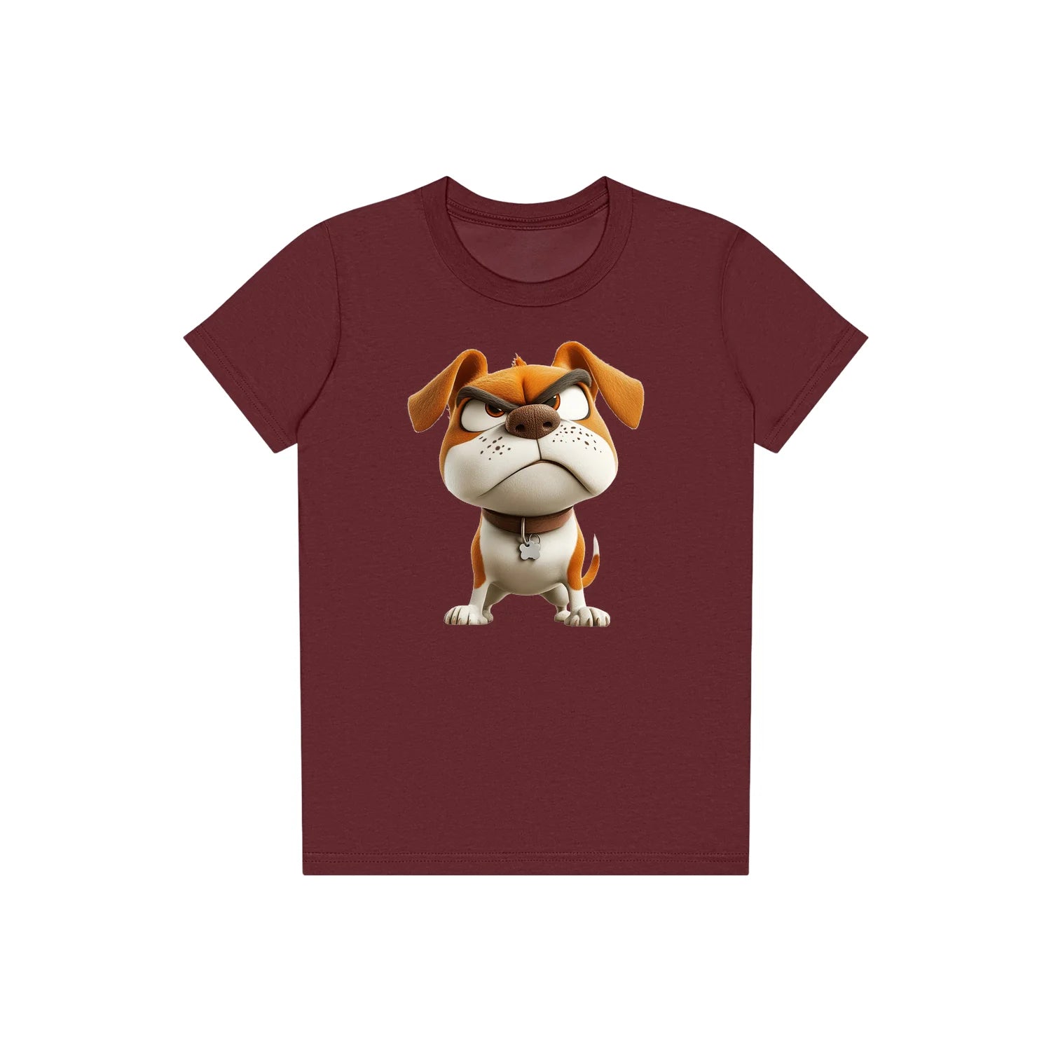 T-shirt Dog graphic 0015 - Maroon