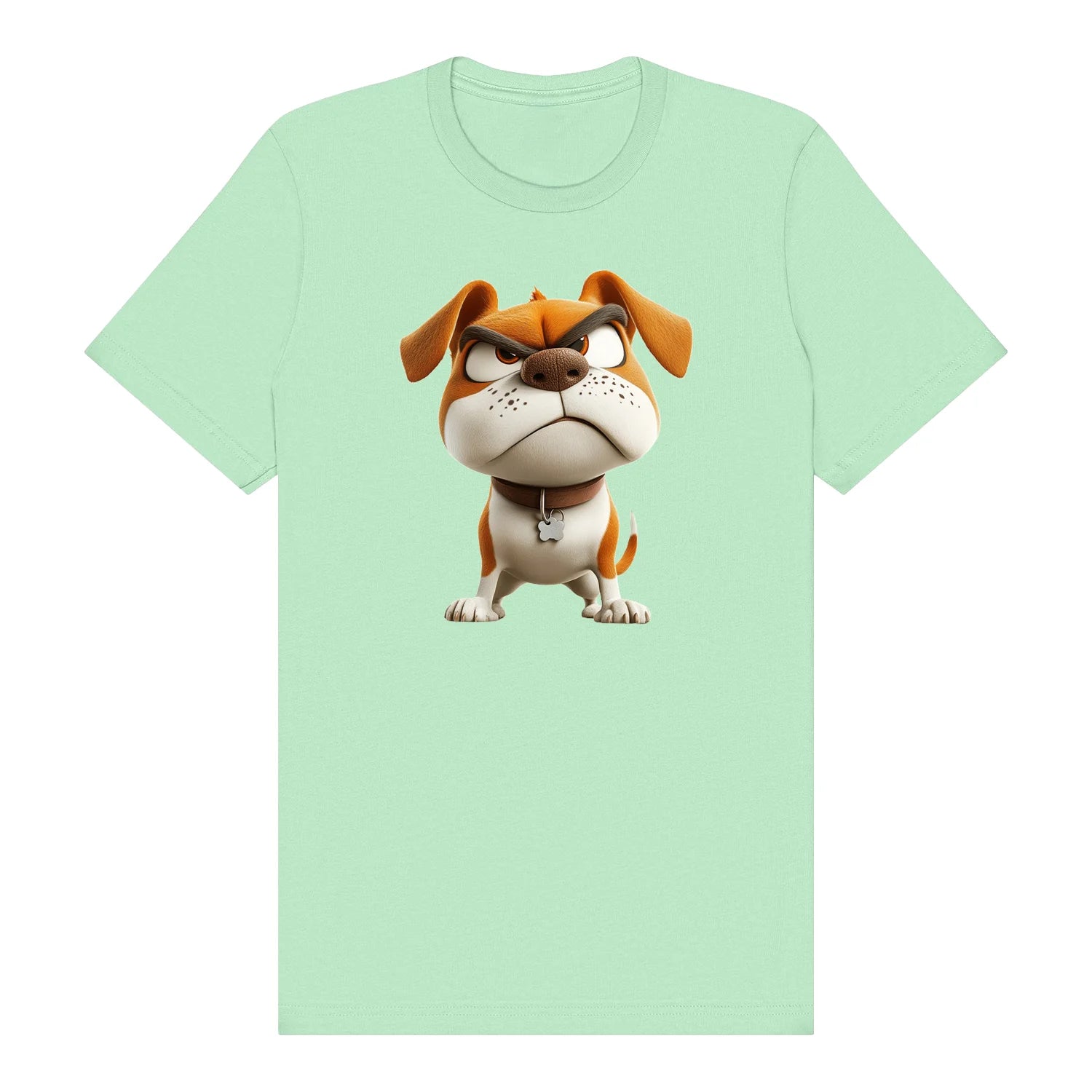 T-shirt Dog graphic 0015 - Mint