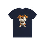 T-shirt Dog graphic 0015 - Navy