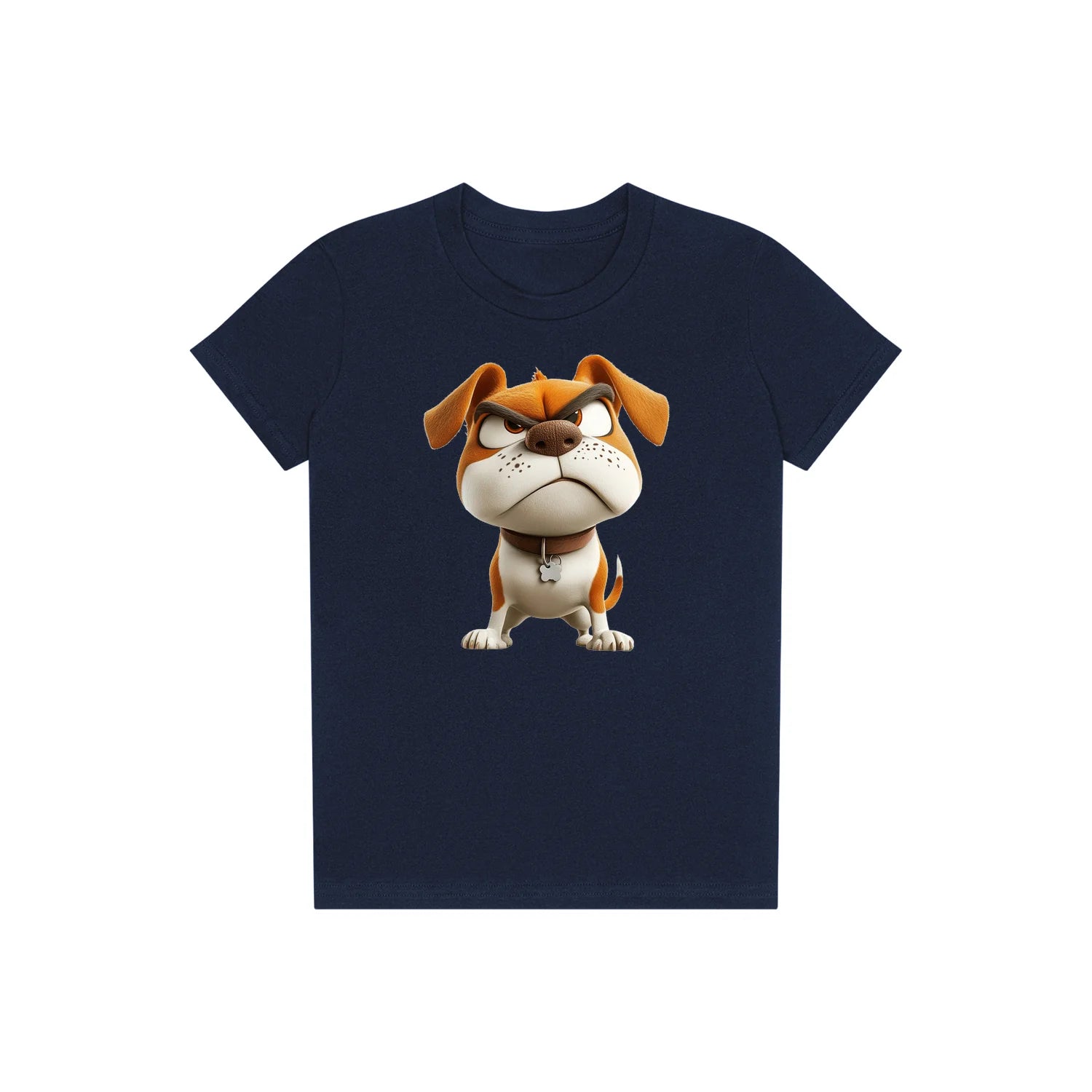 T-shirt Dog graphic 0015 - Navy