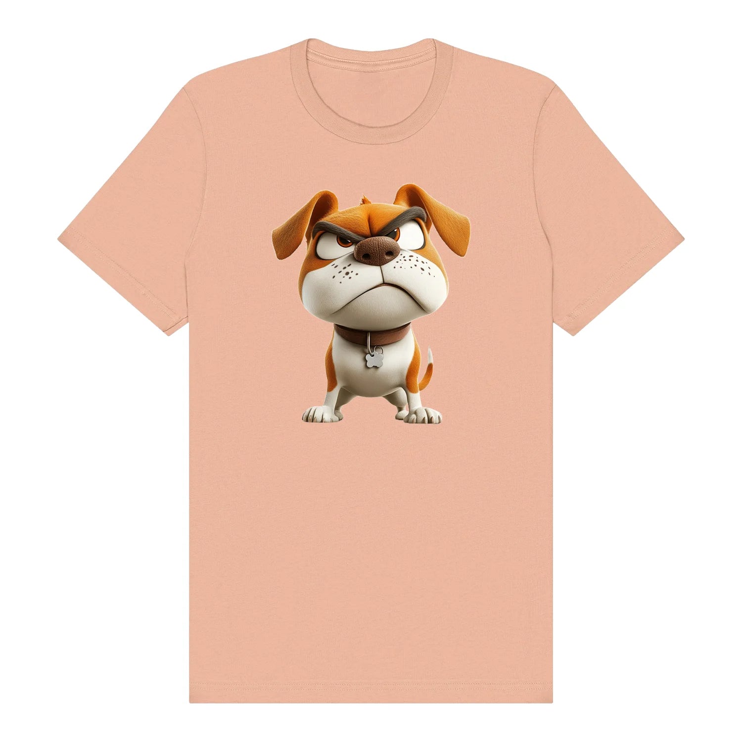 T-shirt Dog graphic 0015 - Peach