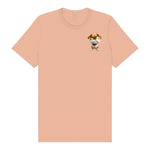 T-shirt Dog graphic 0015 - Peach
