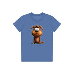 T-shirt Dog graphic 0016 - Columbia Blue