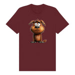 T-shirt Dog graphic 0016 - Maroon