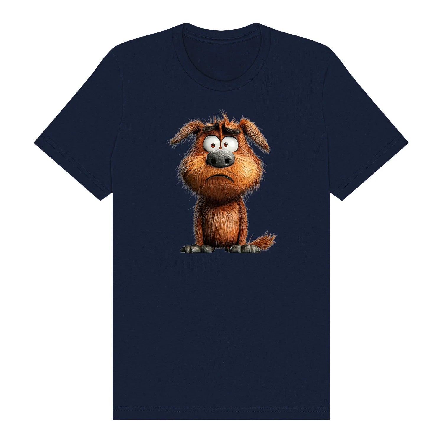 T-shirt Dog graphic 0016 - Navy