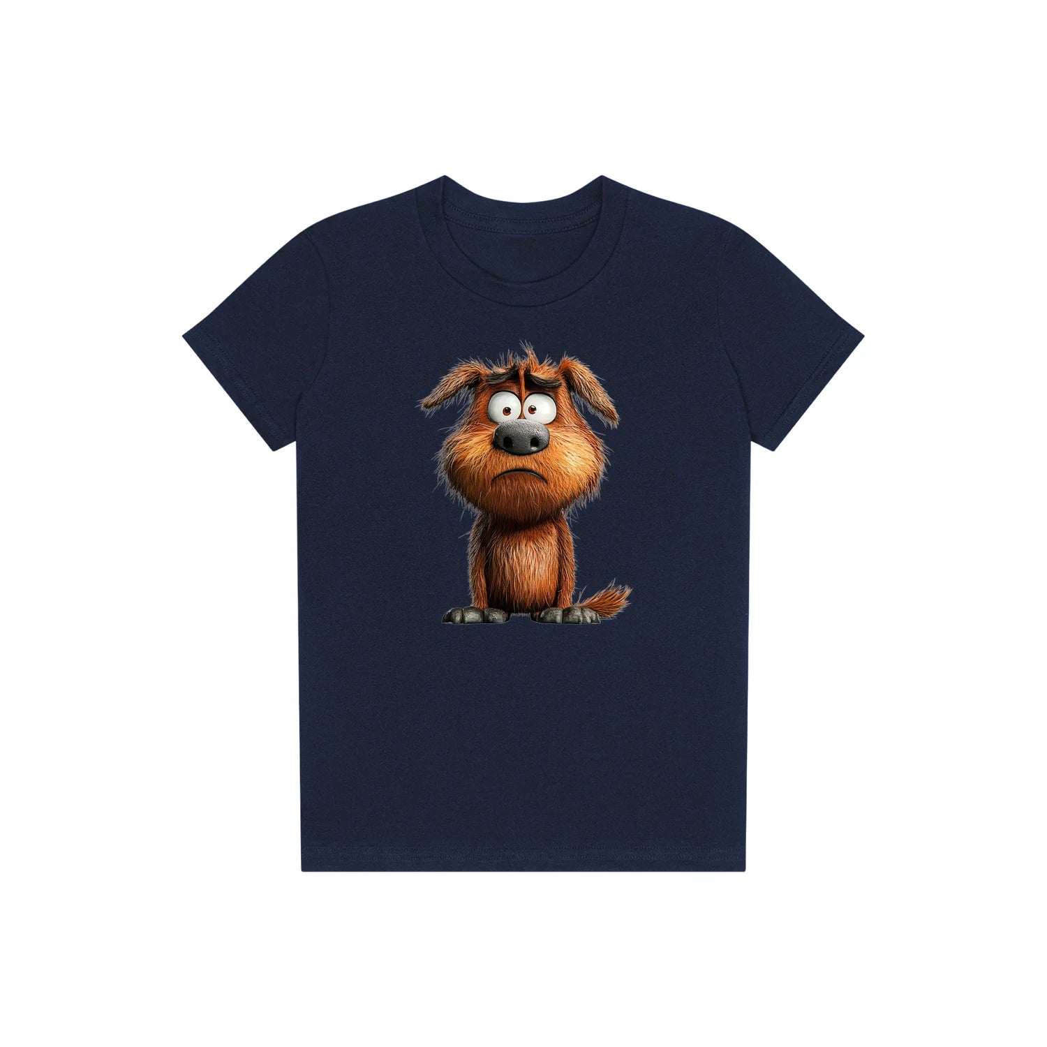 T-shirt Dog graphic 0016 - Navy