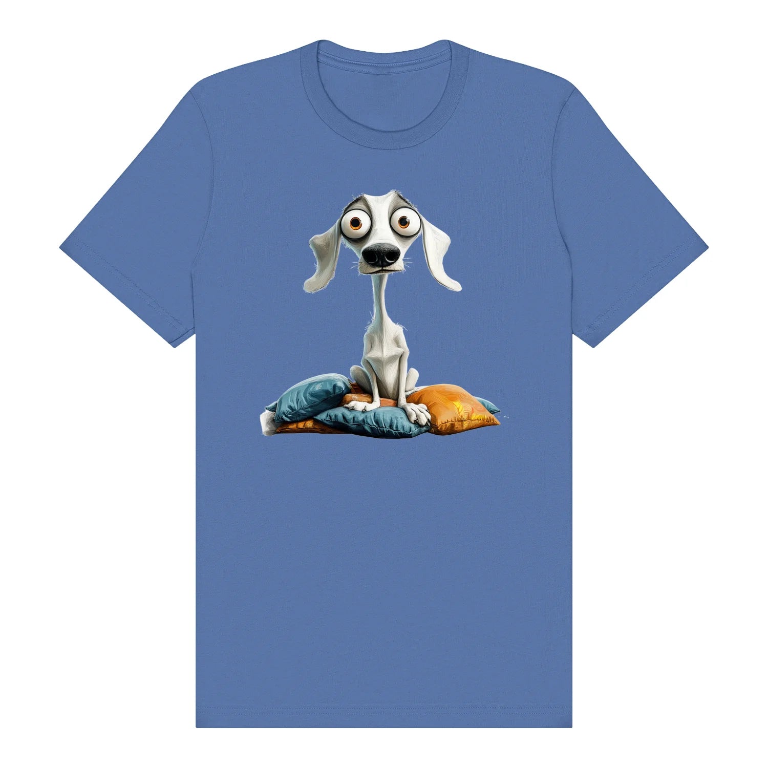 T-shirt Dog graphic 0017 - Columbia Blue