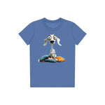 T-shirt Dog graphic 0017 - Columbia Blue
