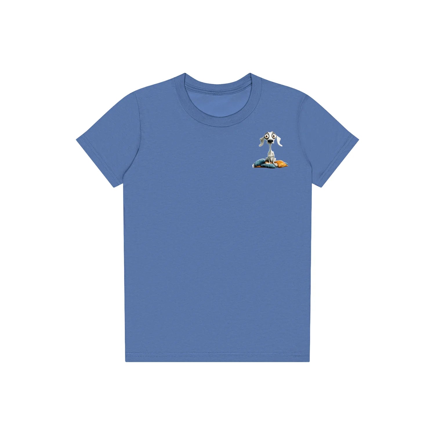 T-shirt Dog graphic 0017 - Columbia Blue