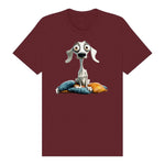 T-shirt Dog graphic 0017 - Maroon