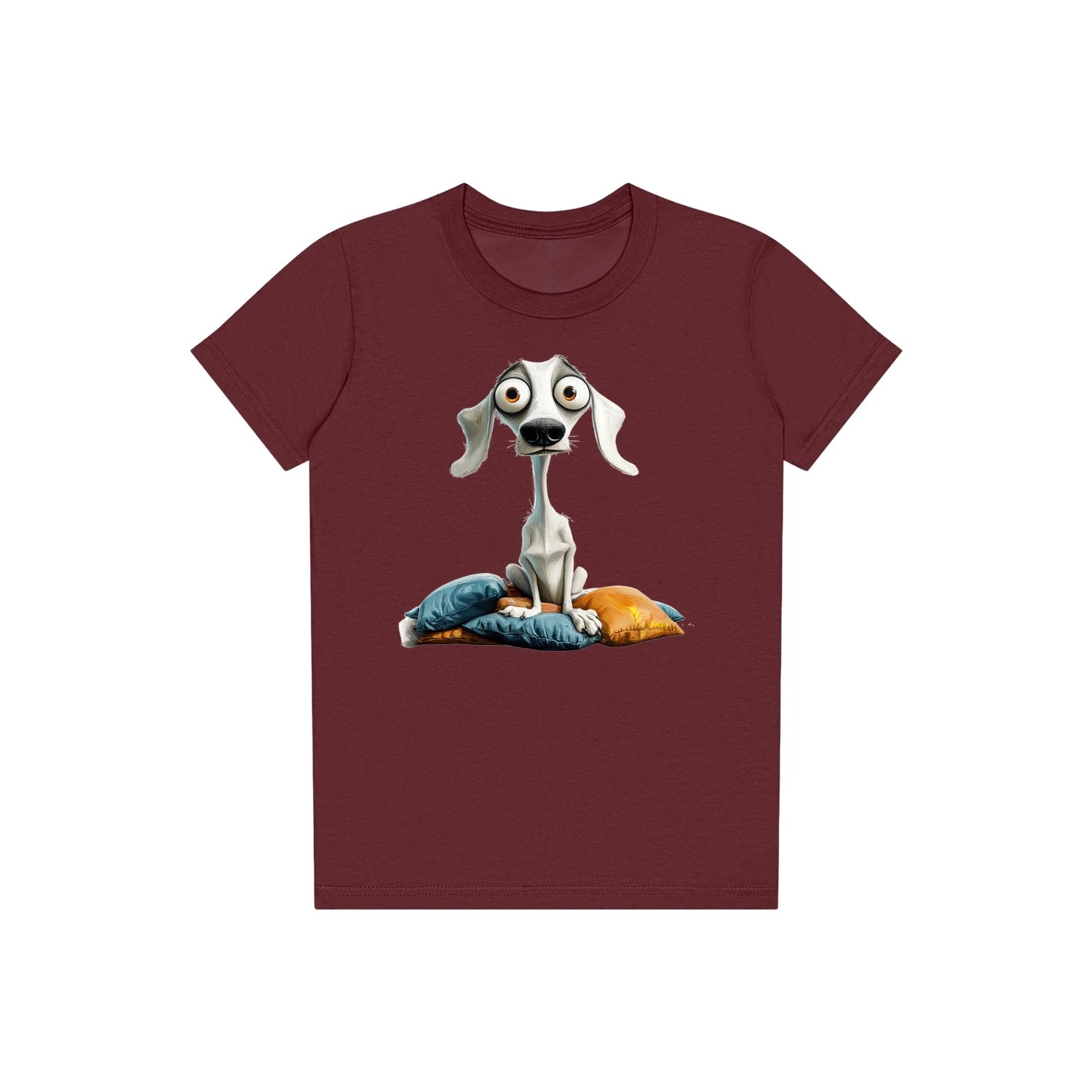 T-shirt Dog graphic 0017 - Maroon