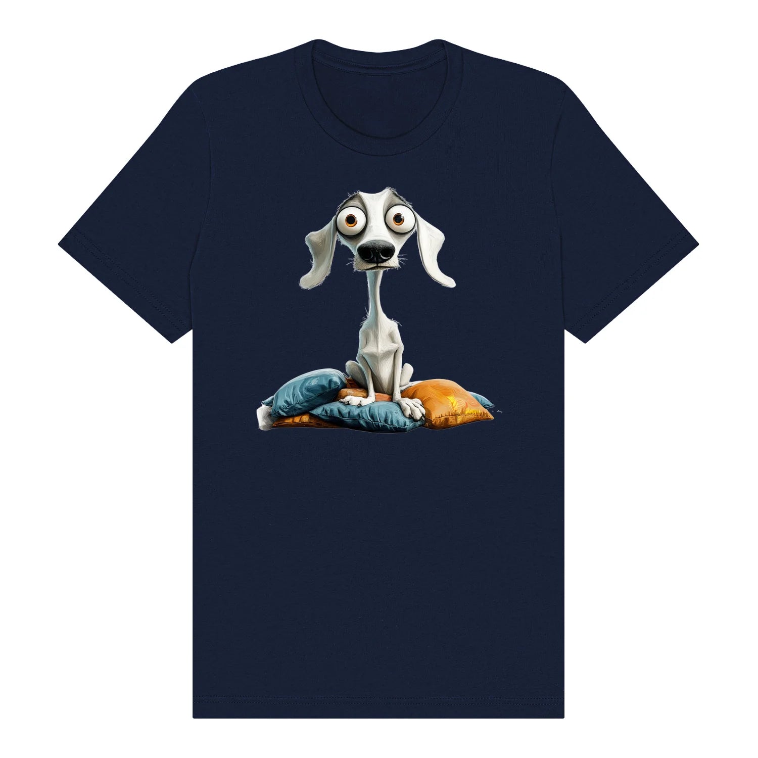 T-shirt Dog graphic 0017 - Navy