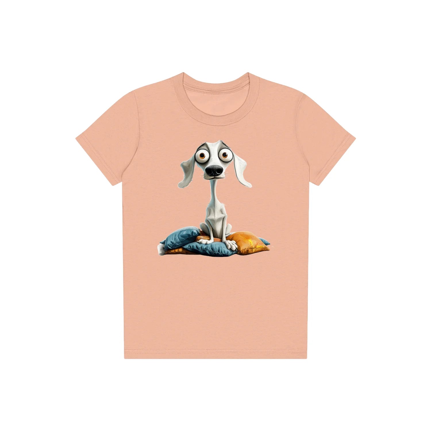 T-shirt Dog graphic 0017 - Peach