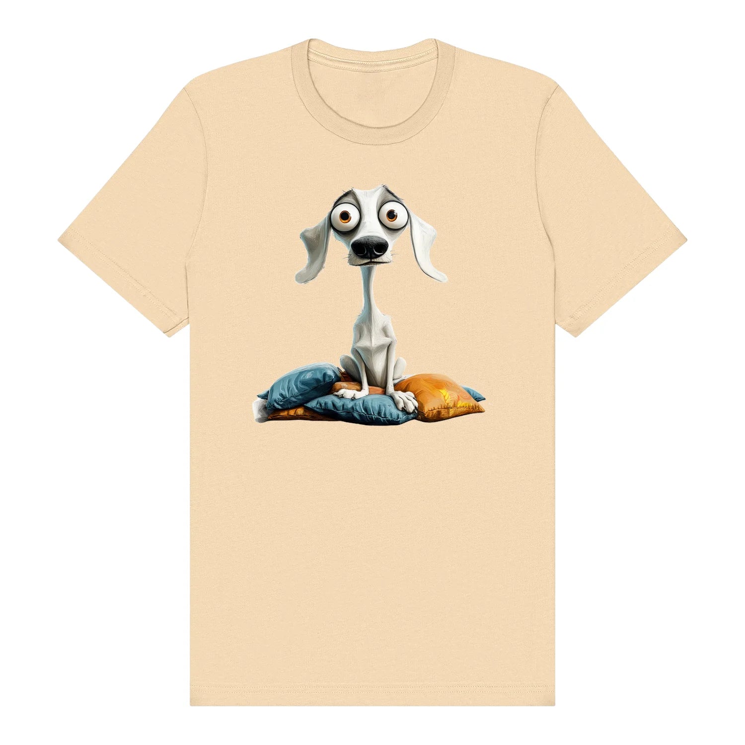 T-shirt Dog graphic 0017 - Soft Cream