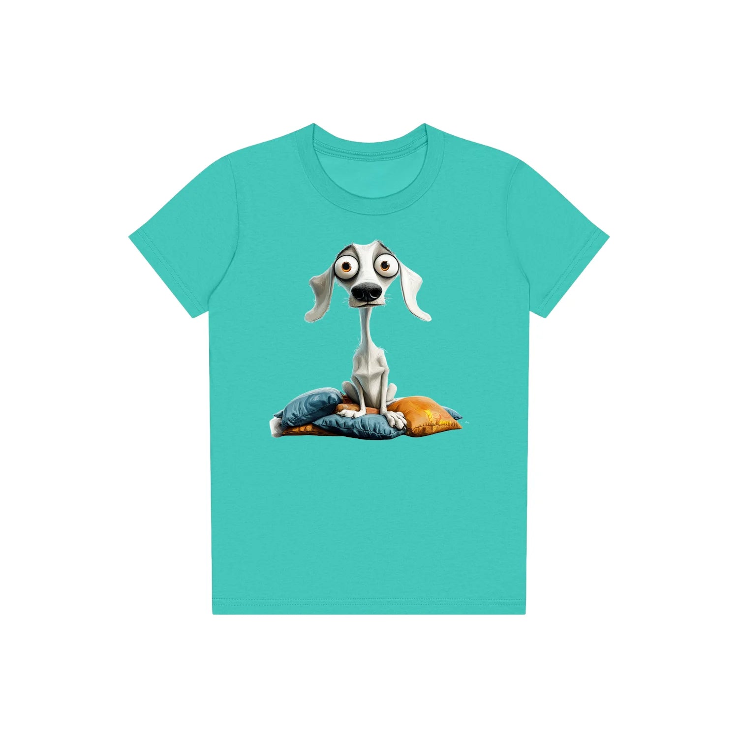 T-shirt Dog graphic 0017 - Teal