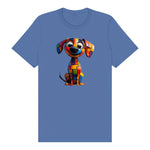 T-shirt Dog graphic 0018 - Columbia Blue
