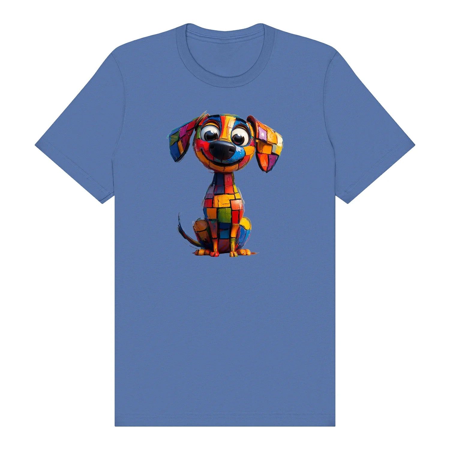 T-shirt Dog graphic 0018 - Columbia Blue