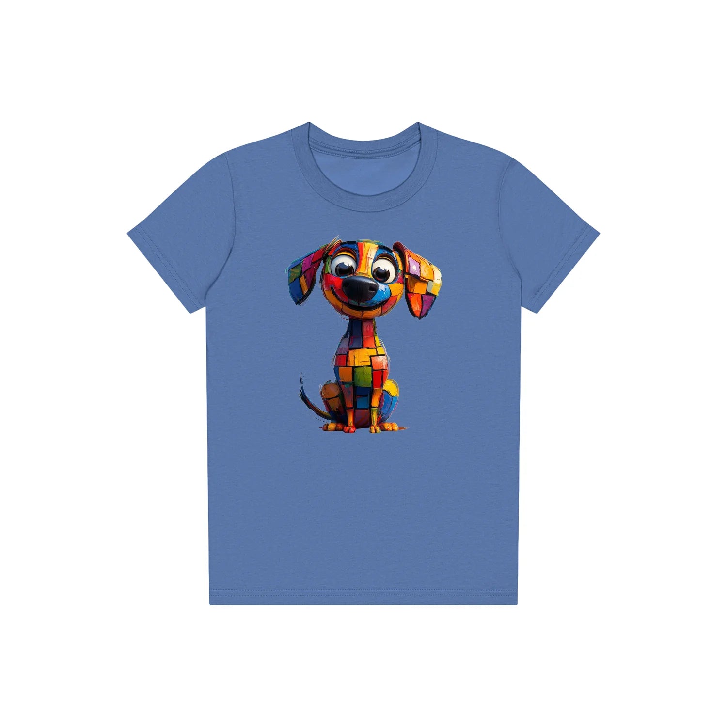 T-shirt Dog graphic 0018 - Columbia Blue