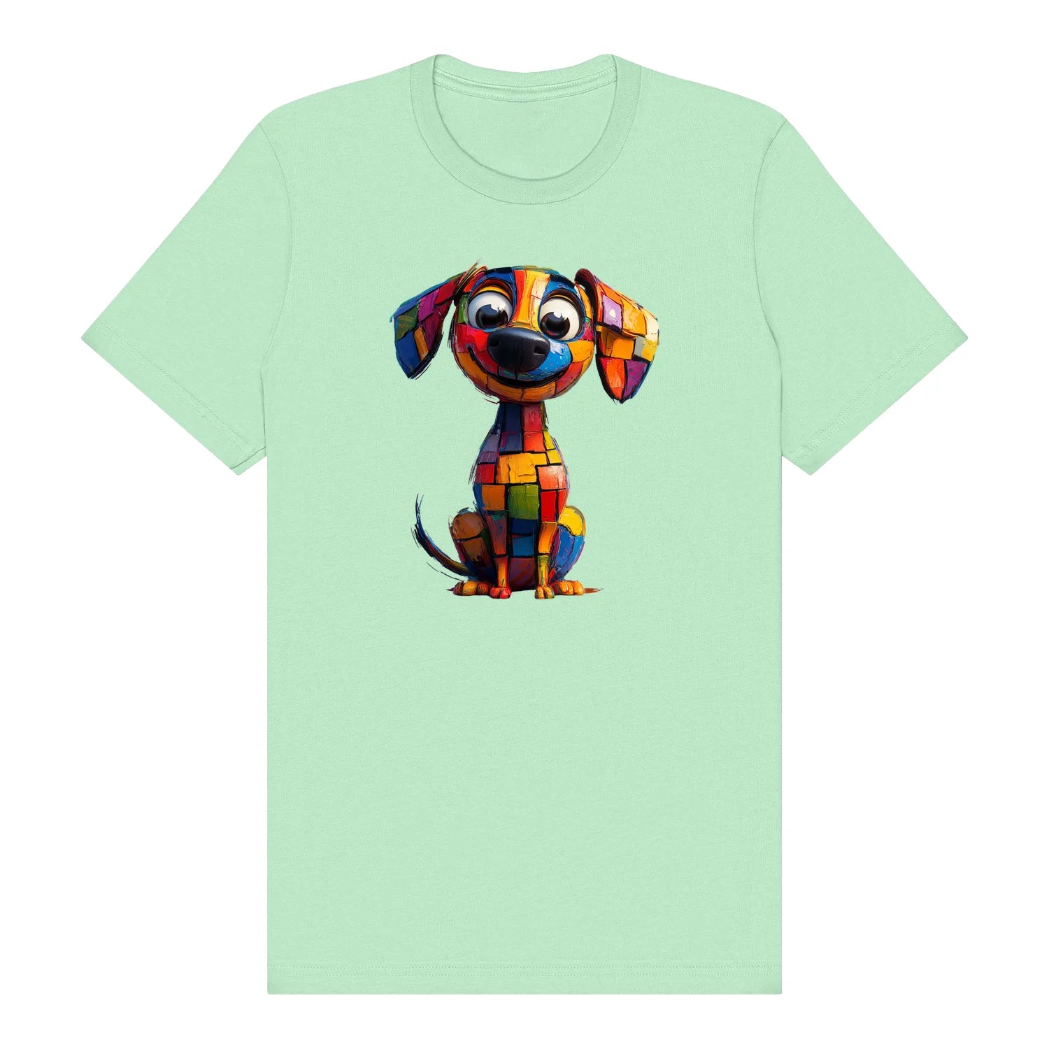 T-shirt Dog graphic 0018 - Mint