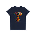 T-shirt Dog graphic 0018 - Navy