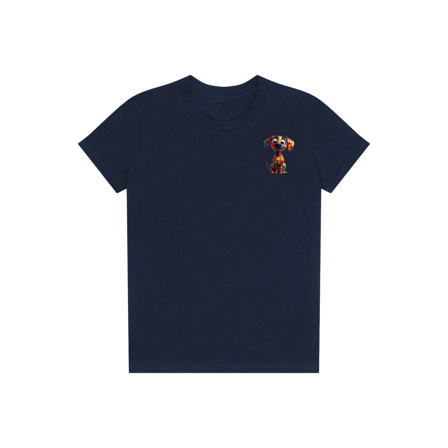 T-shirt Dog graphic 0018 - Navy