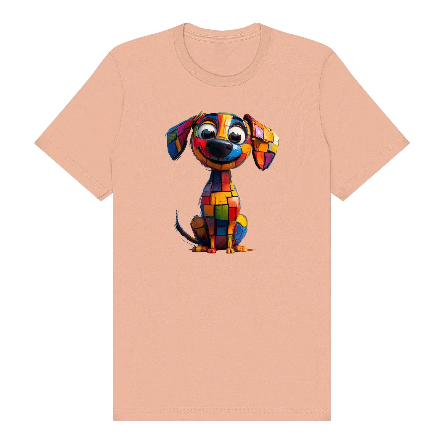 T-shirt Dog graphic 0018 - Peach