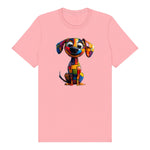 T-shirt Dog graphic 0018 - Pink