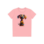 T-shirt Dog graphic 0018 - Pink