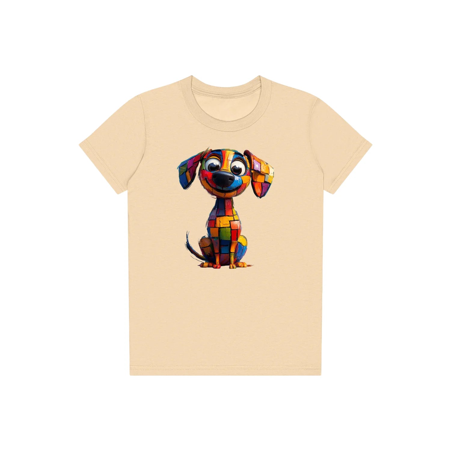 T-shirt Dog graphic 0018 - Soft Cream