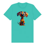 T-shirt Dog graphic 0018 - Teal