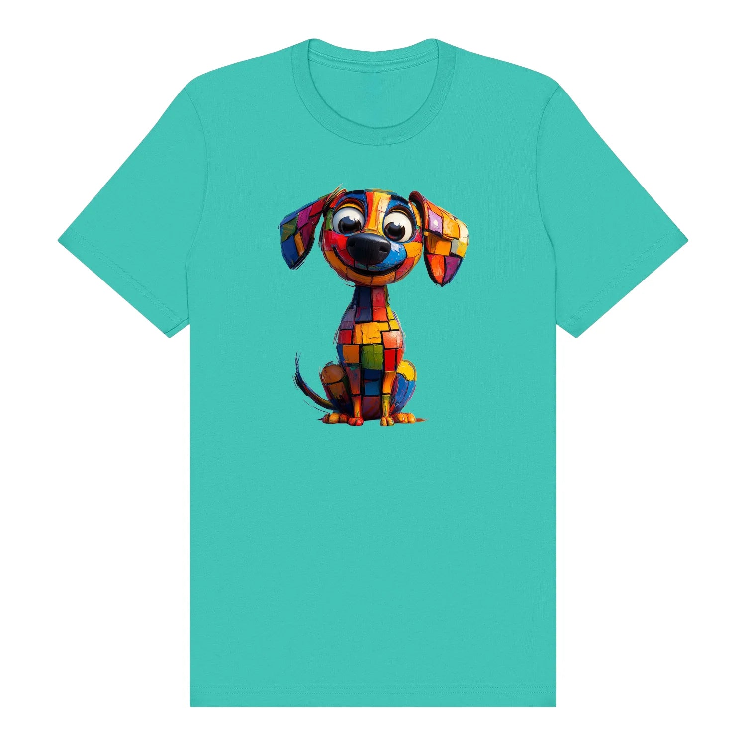 T-shirt Dog graphic 0018 - Teal
