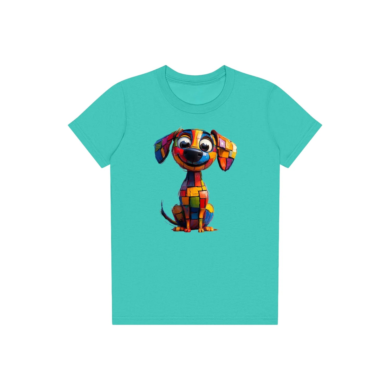 T-shirt Dog graphic 0018 - Teal