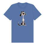 T-shirt Dog graphic 0019 - Columbia Blue