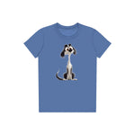 T-shirt Dog graphic 0019 - Columbia Blue