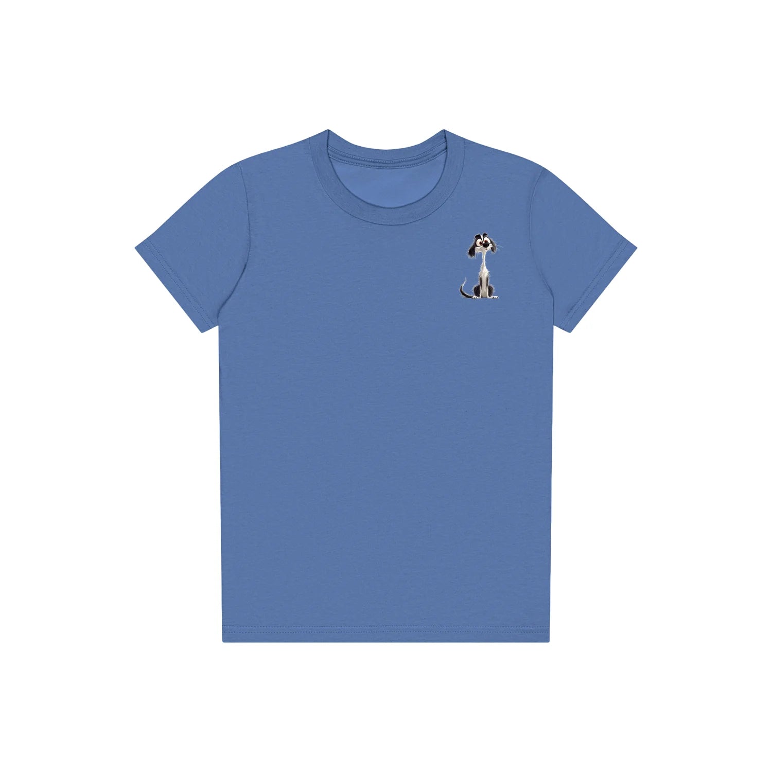 T-shirt Dog graphic 0019 - Columbia Blue