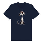 T-shirt Dog graphic 0019 - Navy