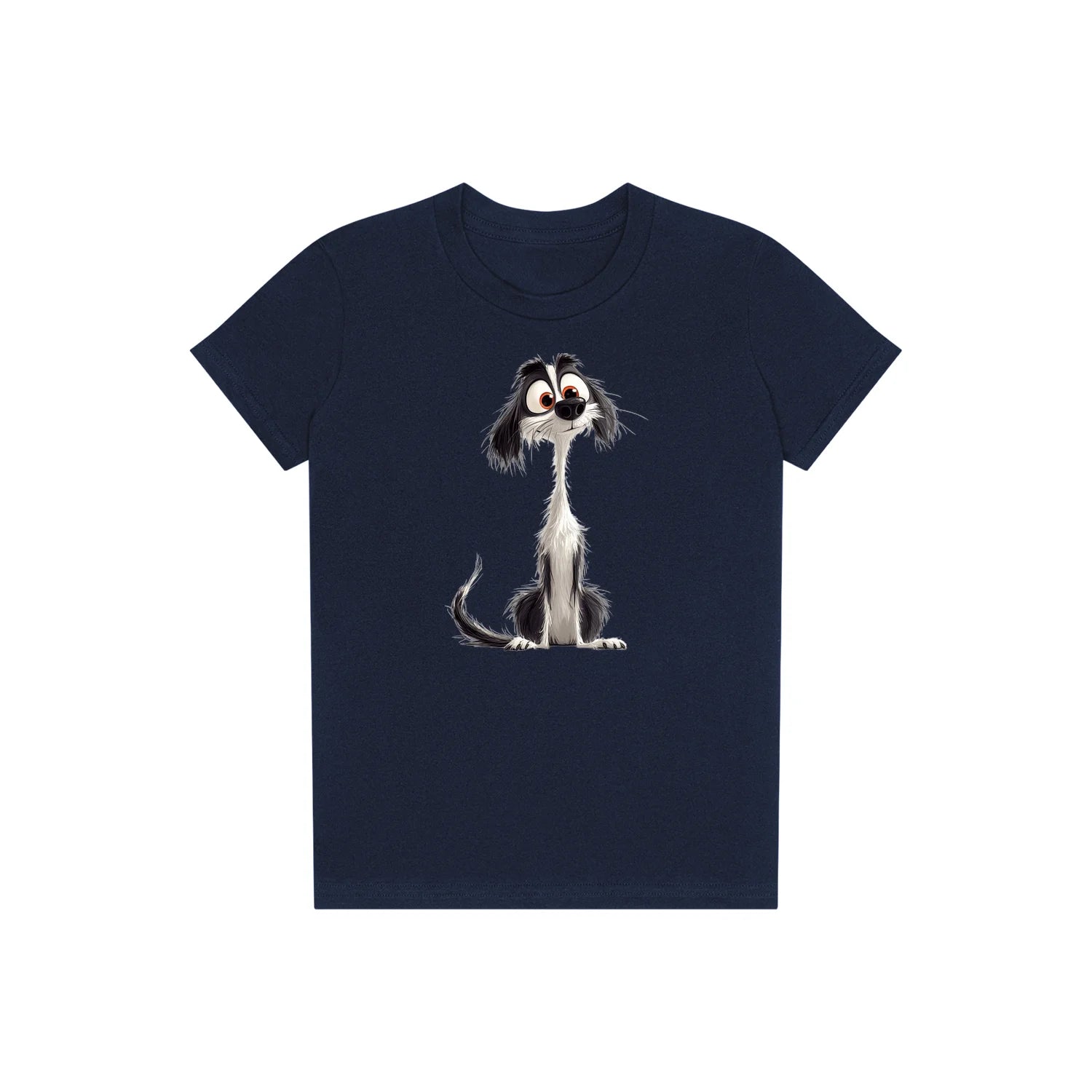 T-shirt Dog graphic 0019 - Navy
