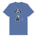 T-shirt Dog graphic 0020 - Columbia Blue