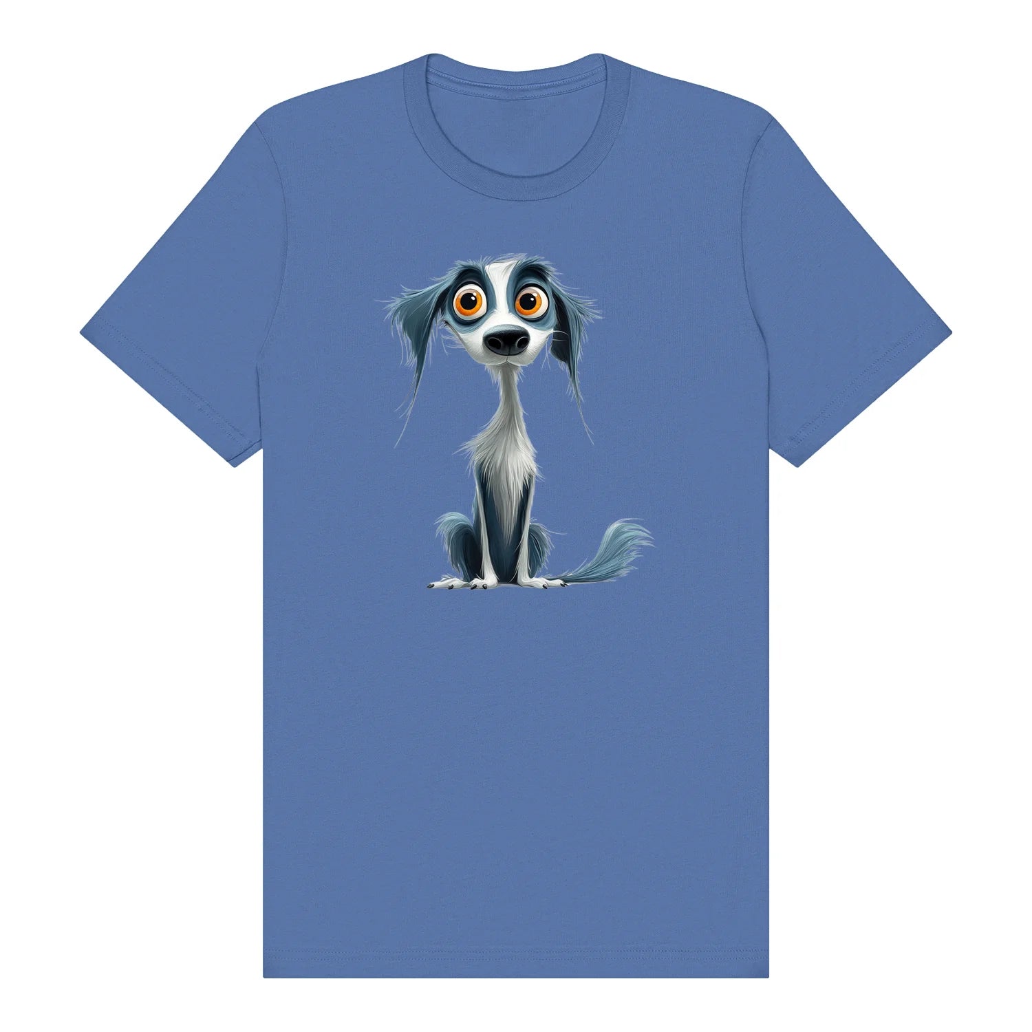 T-shirt Dog graphic 0020 - Columbia Blue