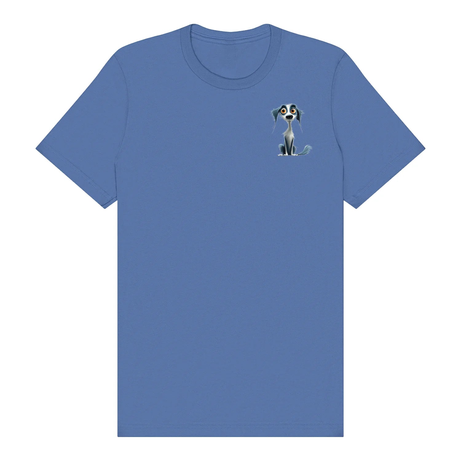 T-shirt Dog graphic 0020 - Columbia Blue