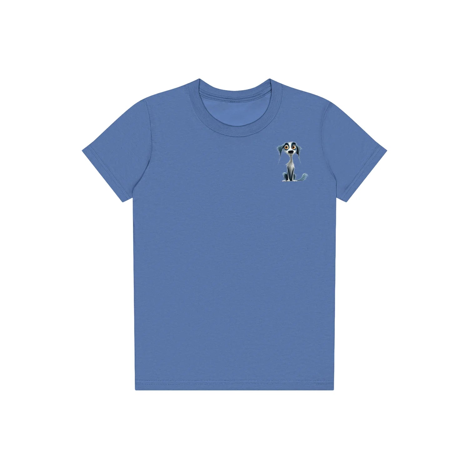 T-shirt Dog graphic 0020 - Columbia Blue