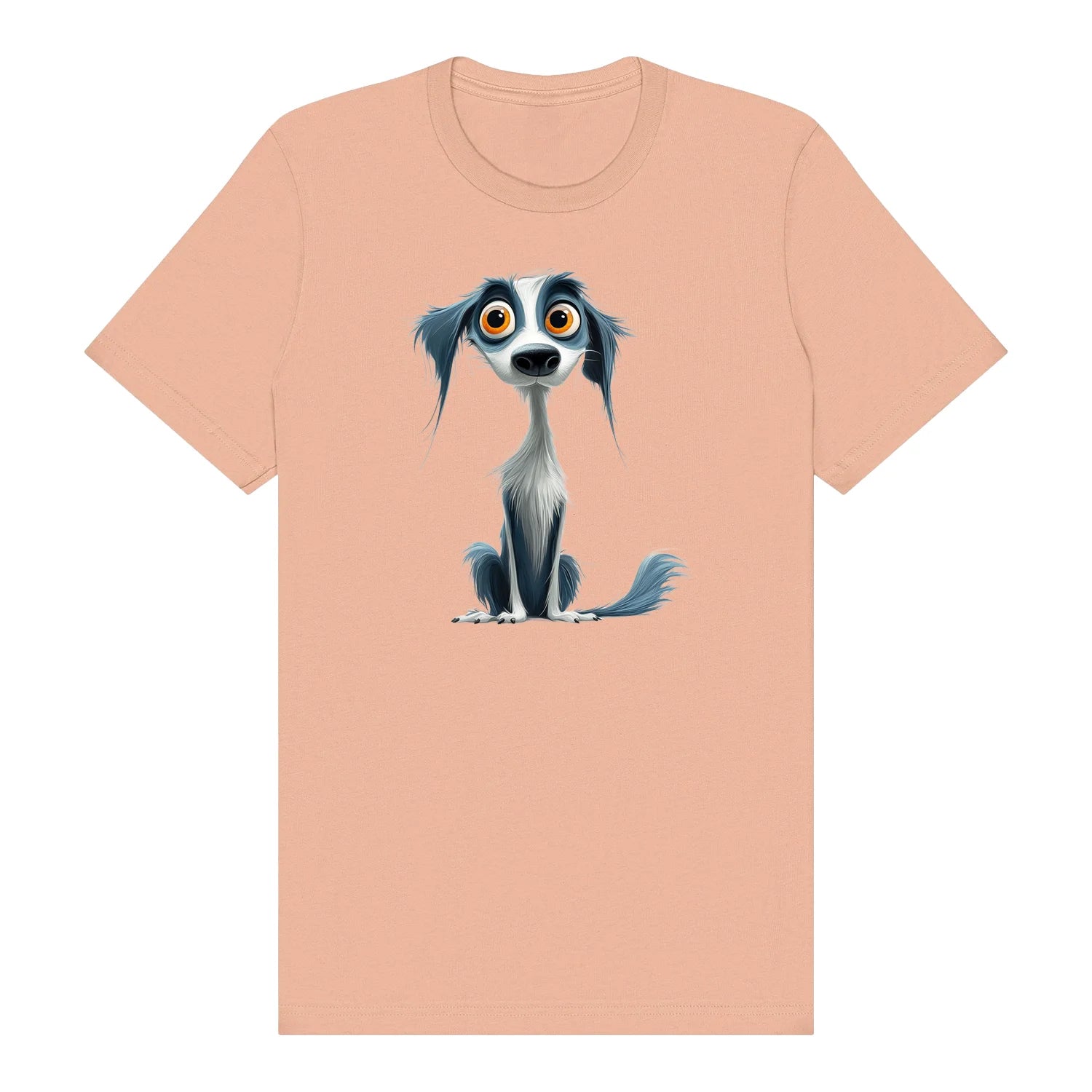 T-shirt Dog graphic 0020 - Peach