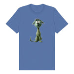 T-shirt Dog graphic 0021 - Columbia Blue