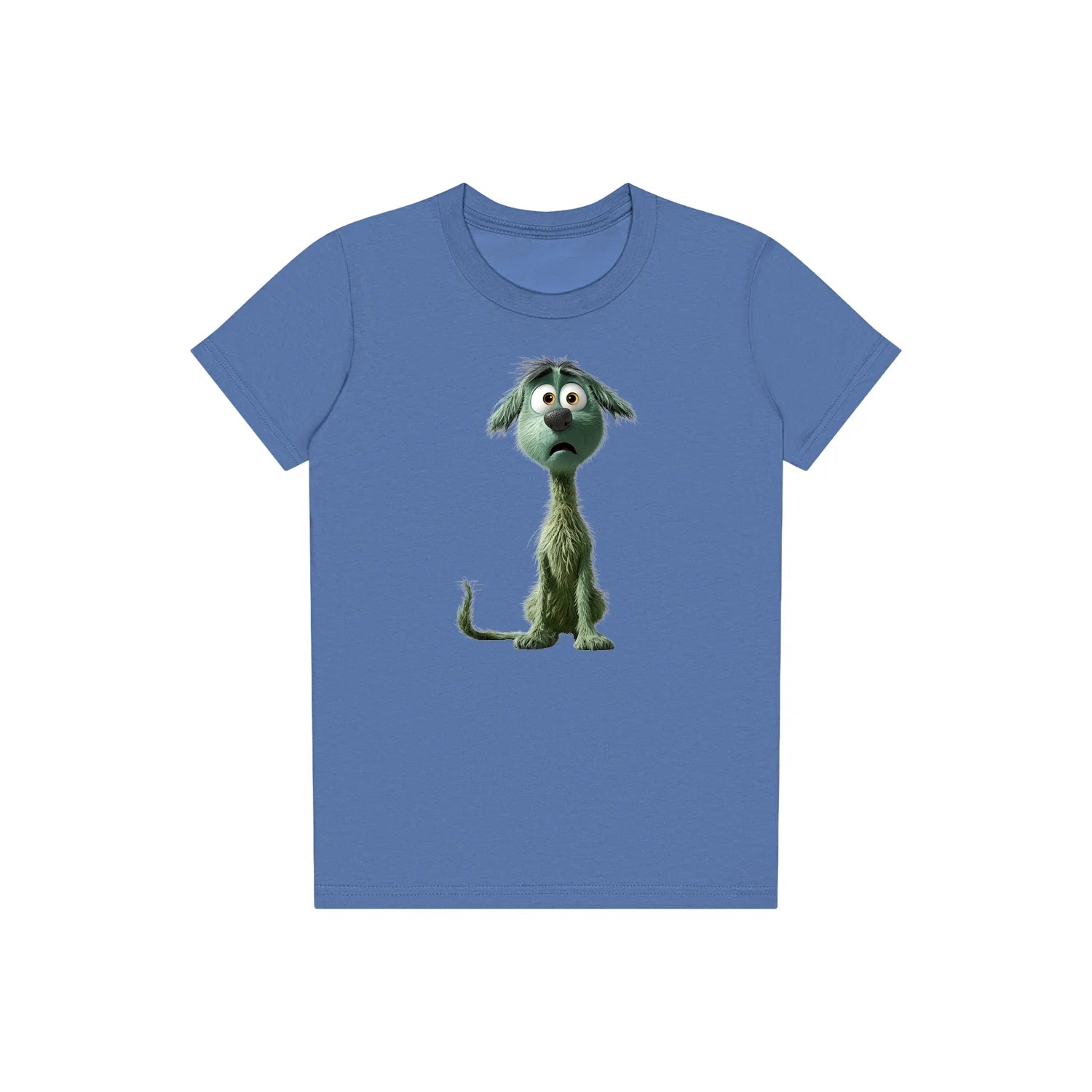 T-shirt Dog graphic 0021 - Columbia Blue