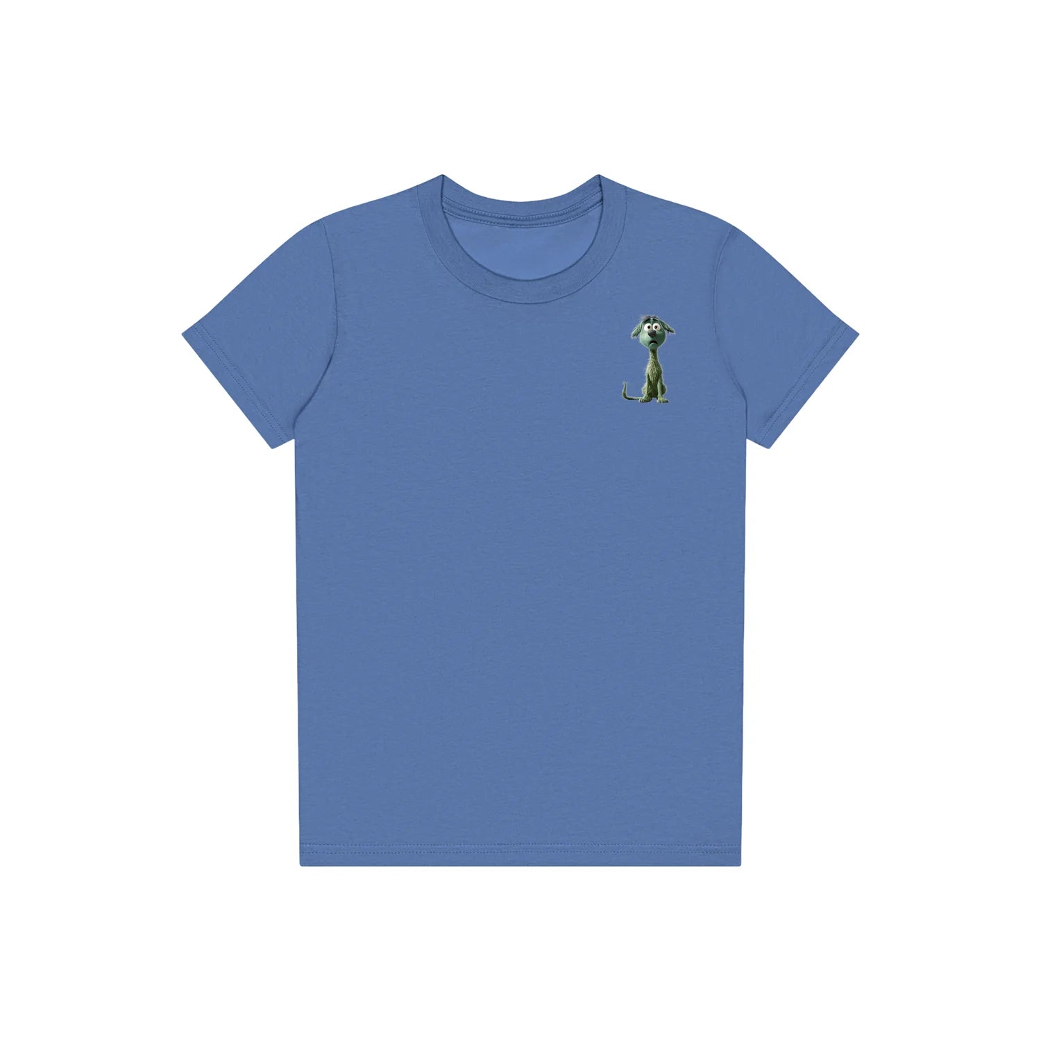 T-shirt Dog graphic 0021 - Columbia Blue
