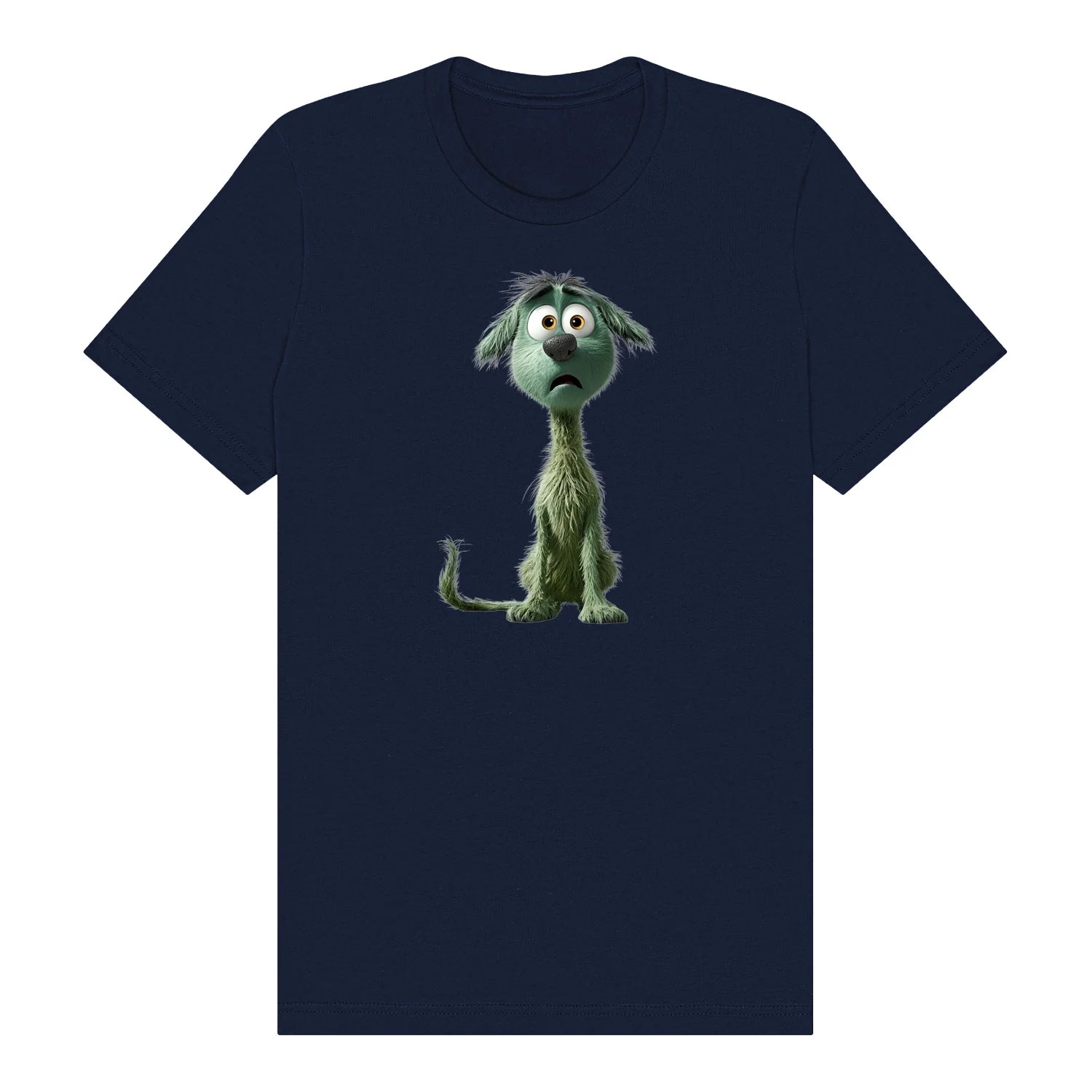 T-shirt Dog graphic 0021 - Navy