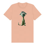 T-shirt Dog graphic 0021 - Peach